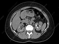 Αξονική τομογραφία με παρουσία λίθων και στους 2 νεφρούς Λιθίαση νεφρού και ουρητήρα Χειρουργός Ουρολόγος Θεσσαλονίκη Κω